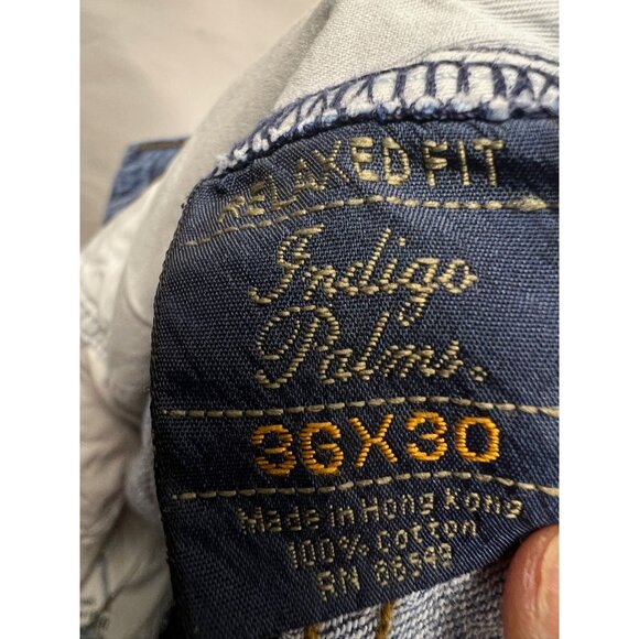 Tommy Bahama Indigo Palms Denim Relaxed Fit Jeans 36x30 Blue Denim Mens Casual - Picture 5 of 16